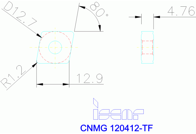 CNMG 120412-TF IC9150