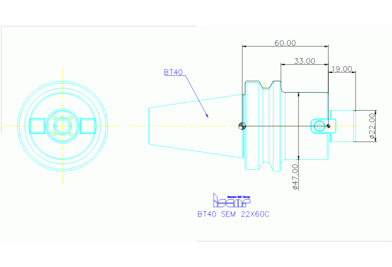 BT40 SEM 22X60C
