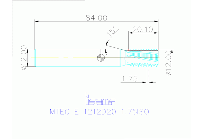 MTEC E 1212D20 1.75ISO IC908