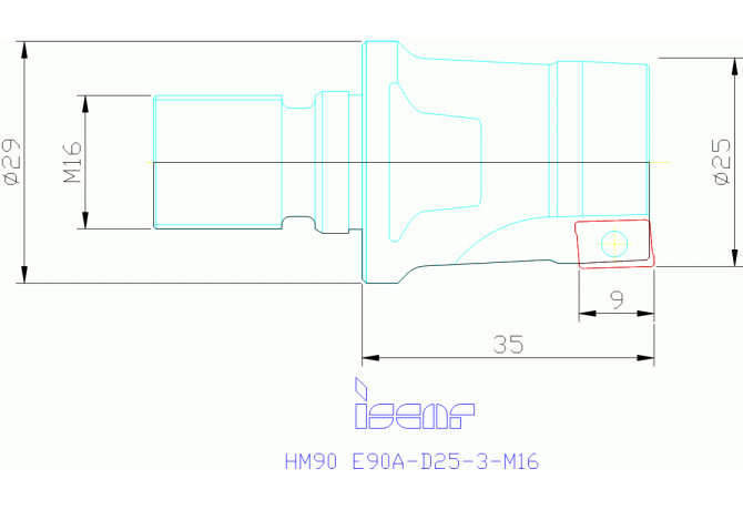 HM90 E90A-D25-3-M16
