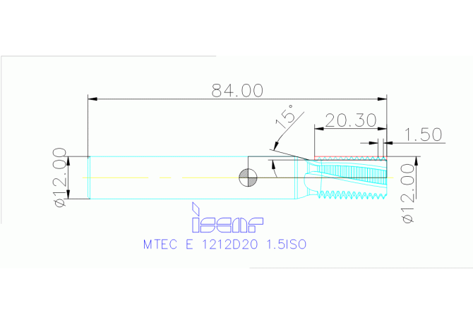 MTEC E 1212D20 1.5ISO IC908