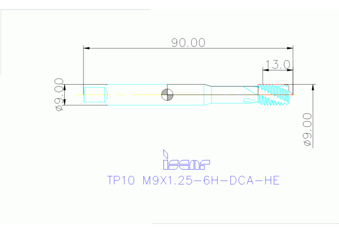 TP10 M9X1.25-6H-DCA-HE