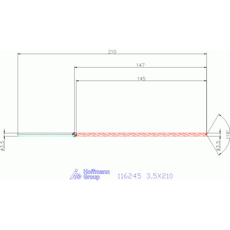 116245 3,5X210