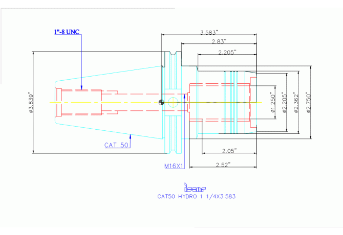 CAT50 HYDRO 1 1/4X3.583