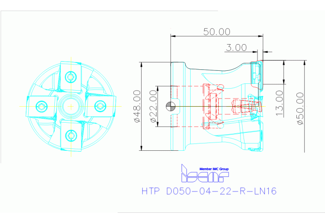 HTP D050-04-22-R-LN16