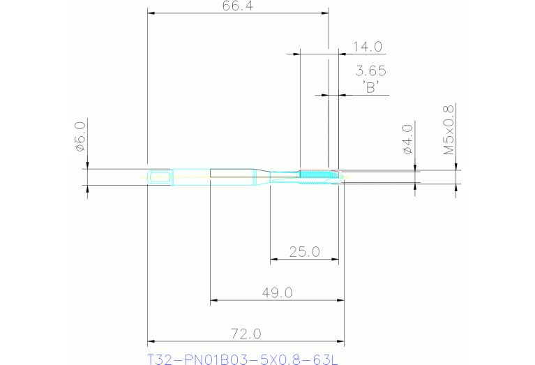 T32-PN01B03-5X0.8-63L