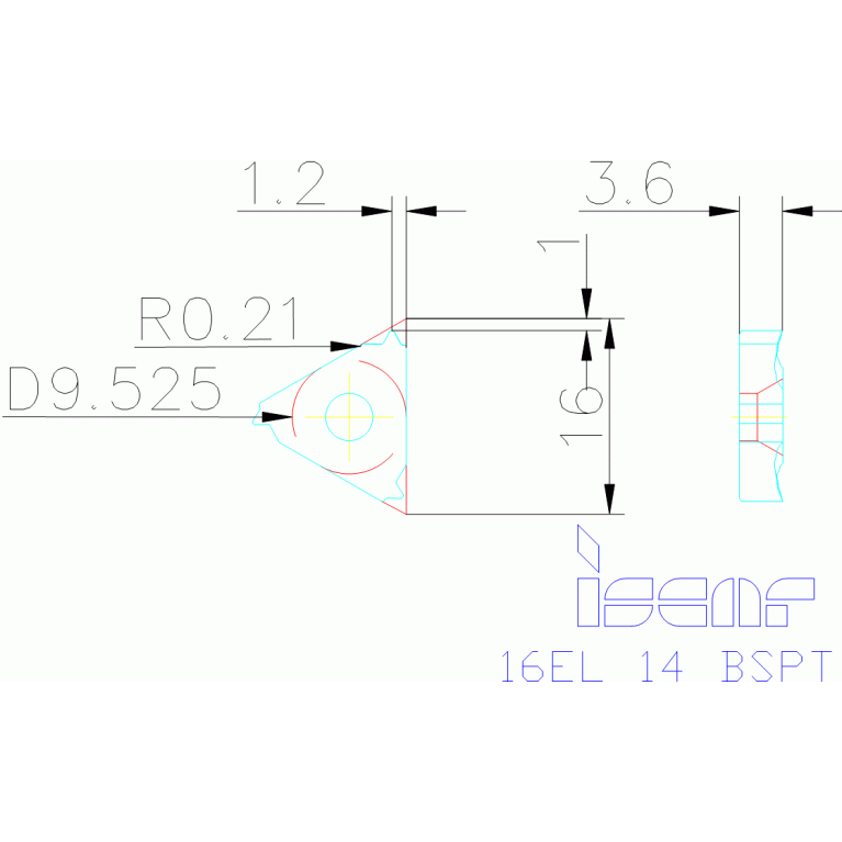 16EL 14 BSPT IC908