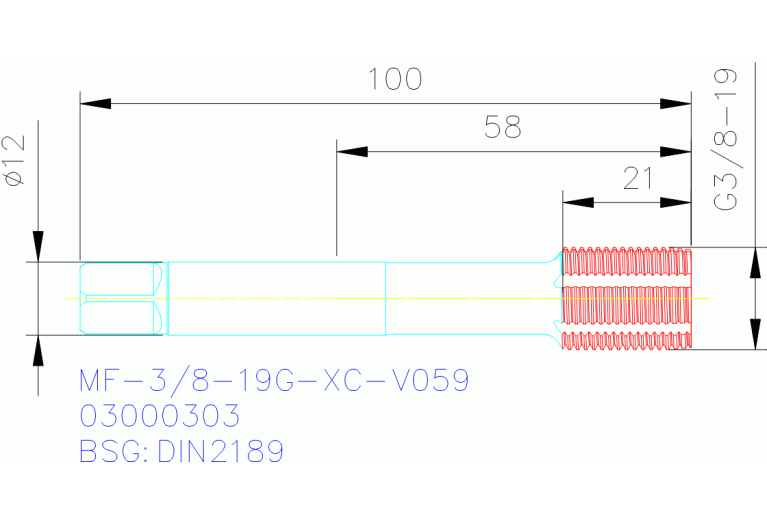 MF-3/8-19G-XC-V059