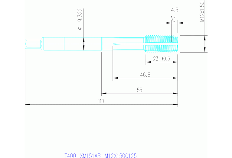T400-XM151AB-M12X150C125