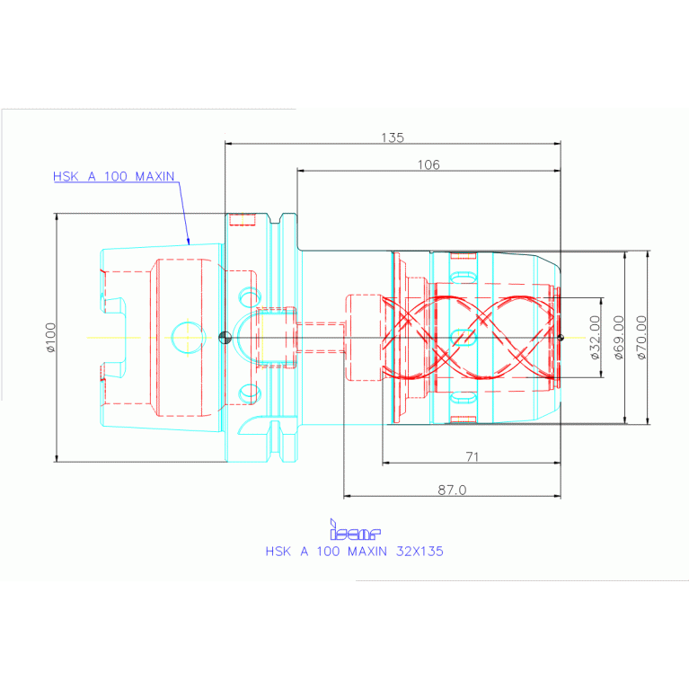 HSK A100 MAXIN32X135