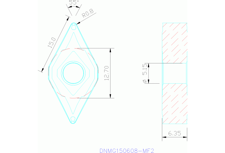 DNMG150608-MF2 TP2500