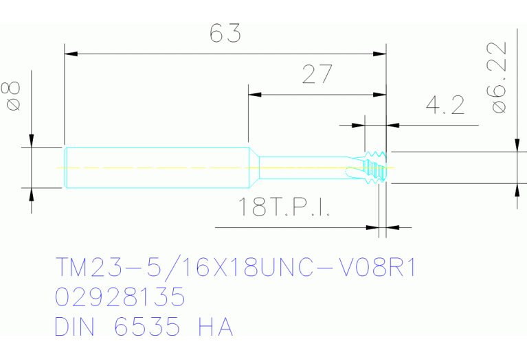 TM23-5/16X18UNC-V08R1