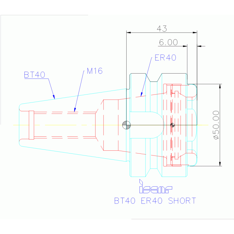 BT40 ER40 SHORT