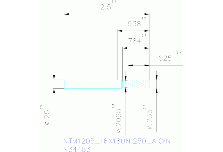 NTM1205/16X18UN.250 ALCRN