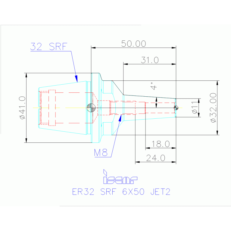ER32 SRF 6X50 JET2
