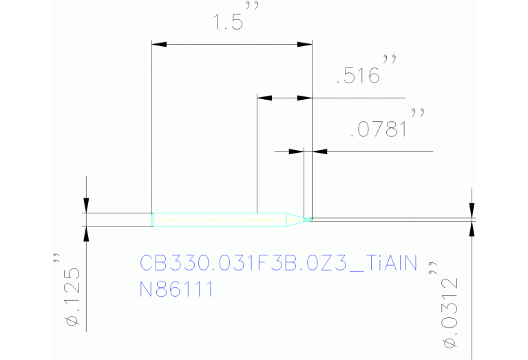 CB330.031F3B.0Z3 TIALN