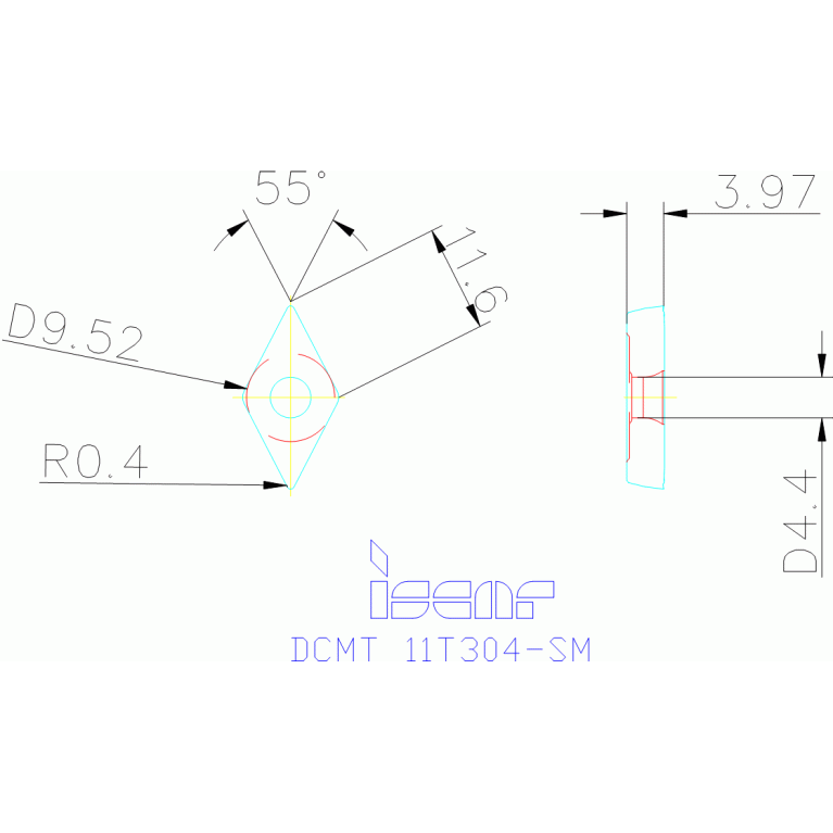 DCMT 11T304-SM IC8150