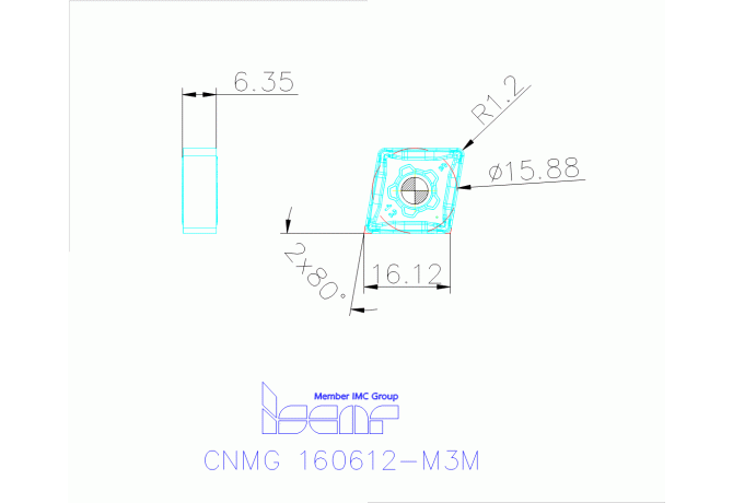 CNMG 160612-M3M IC830