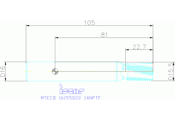 MTECB 16155D22 14NPTF IC908