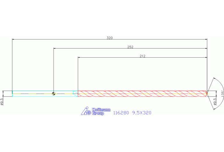 116280 9,5X320