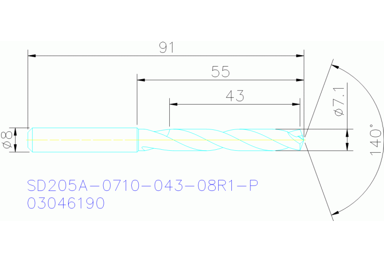 SD205A-0710-043-08R1-P