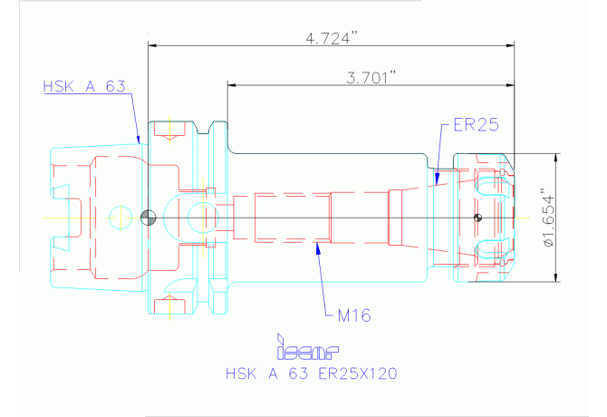 HSK A63 ER25X120