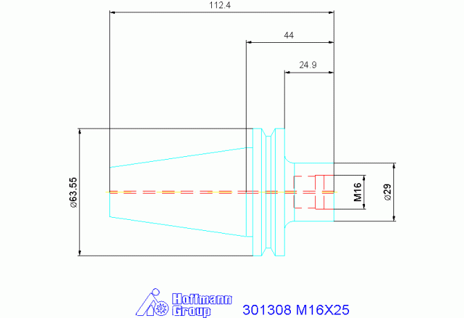 301308 M16X25