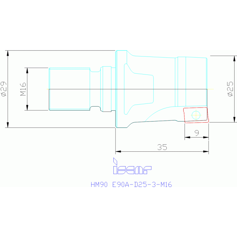 HM90 E90A-D25-3-M16