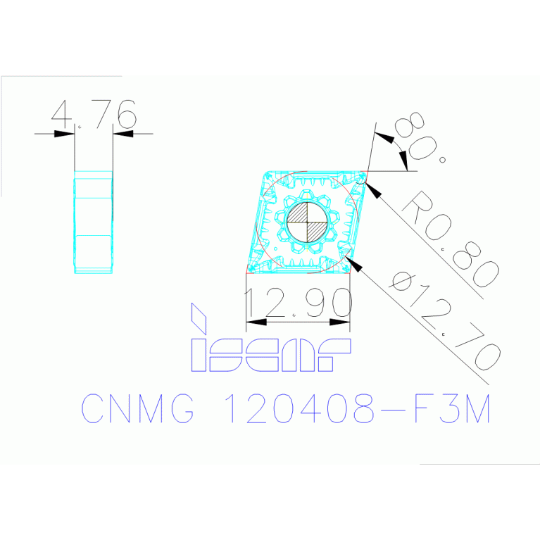 CNMG 120408-F3M IC830