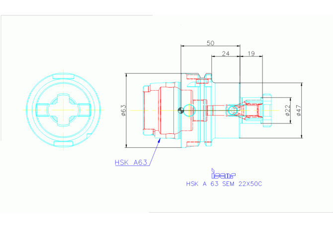 HSK A63 SEM22X50C