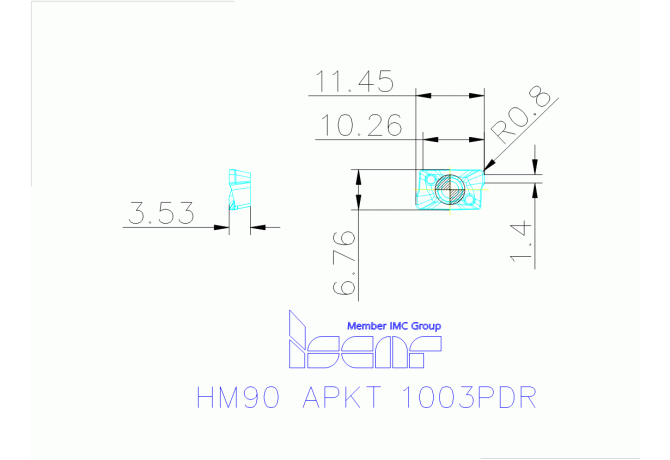 HM90 APKT 1003PDR IC830