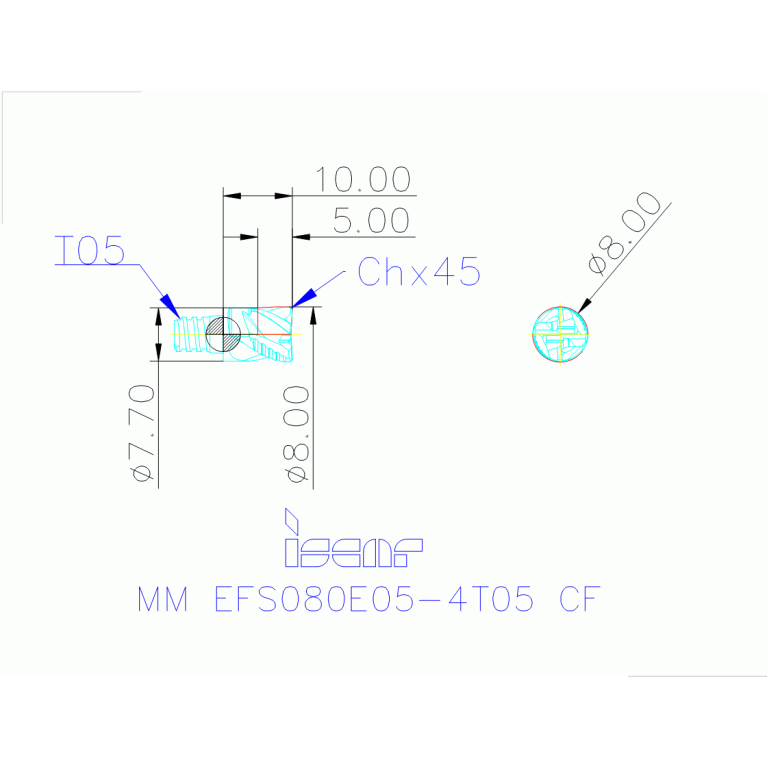 MM EFS080E05-4T05 CF IC908