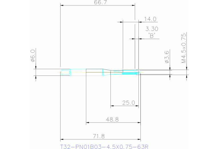 T32-PN01B03-4.5X0.75-63R