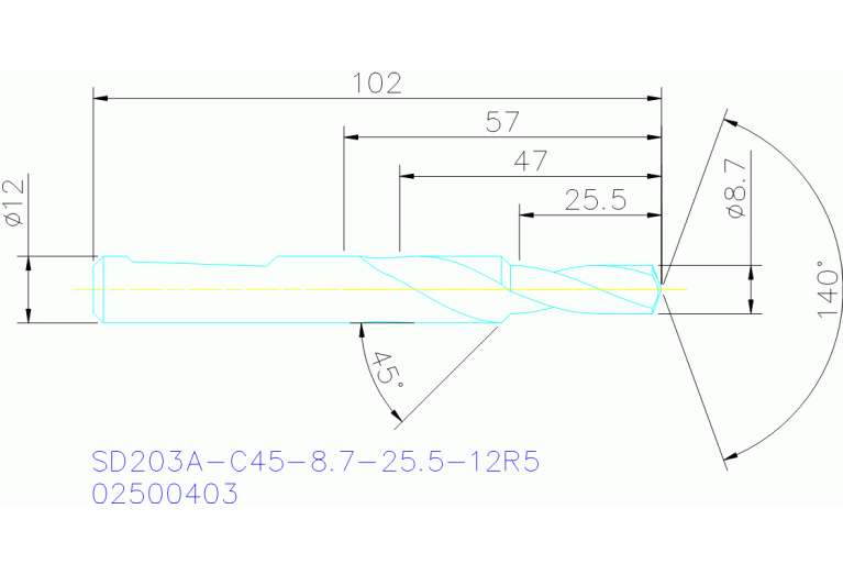 SD203A-C45-8.7-25.5-12R5