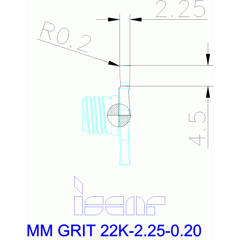 MM GRIT 22K-2.25-0.20 IC528