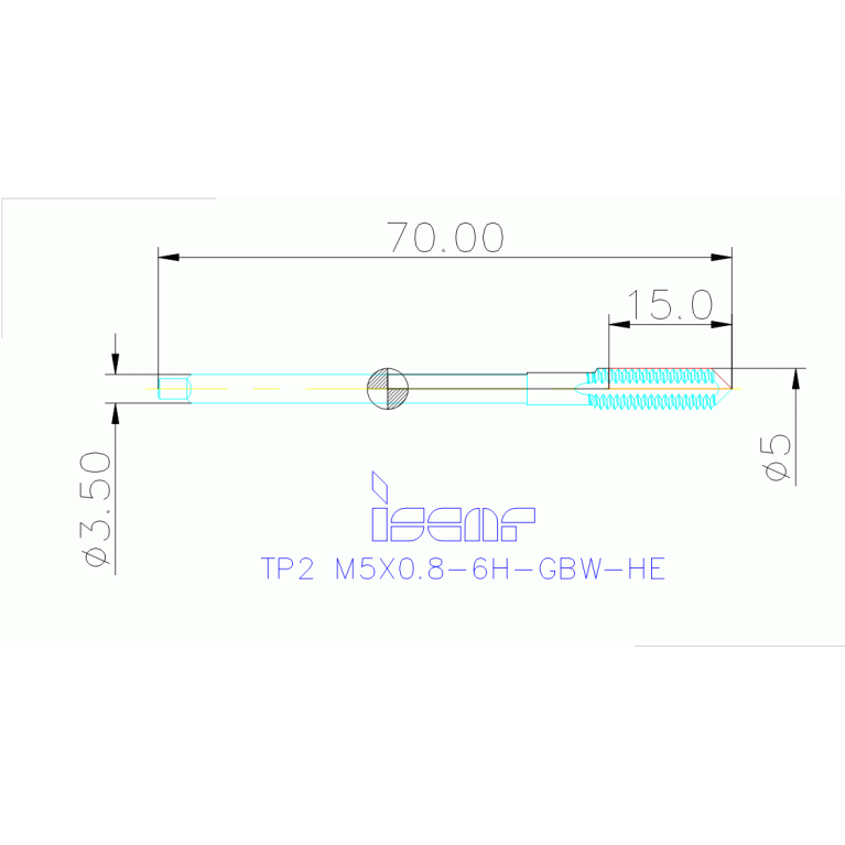TP2 M5X0.8-6H-GBW-HE
