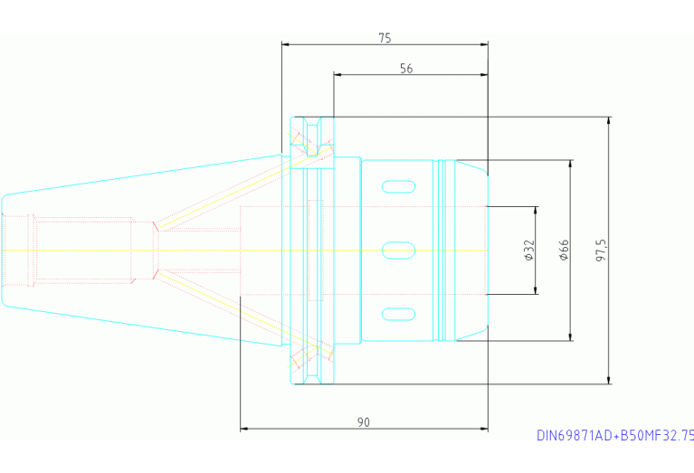 DIN69871-AD+B50 MF32.75