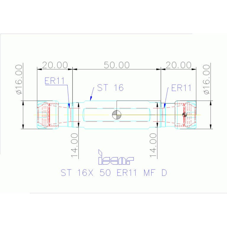 ST 16X 50 ER11 MF D