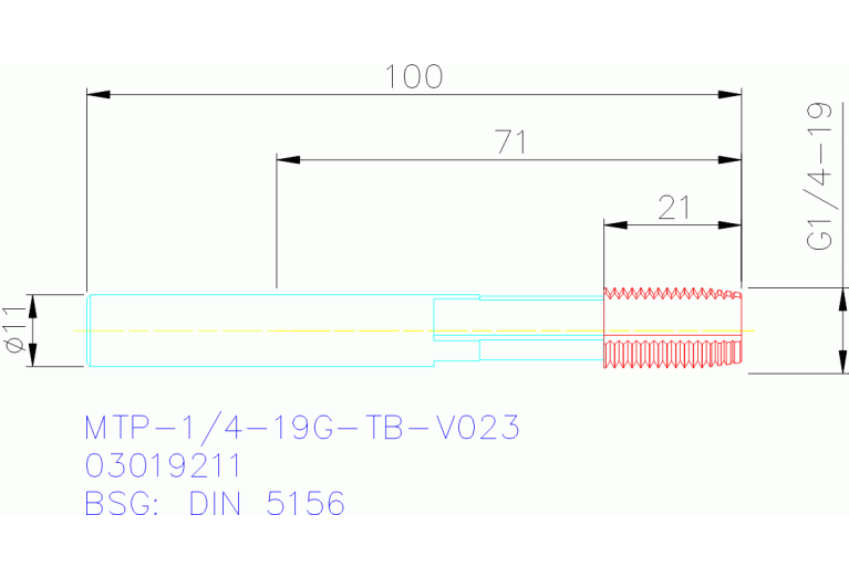 MTP-1/4-19G-TB-V023