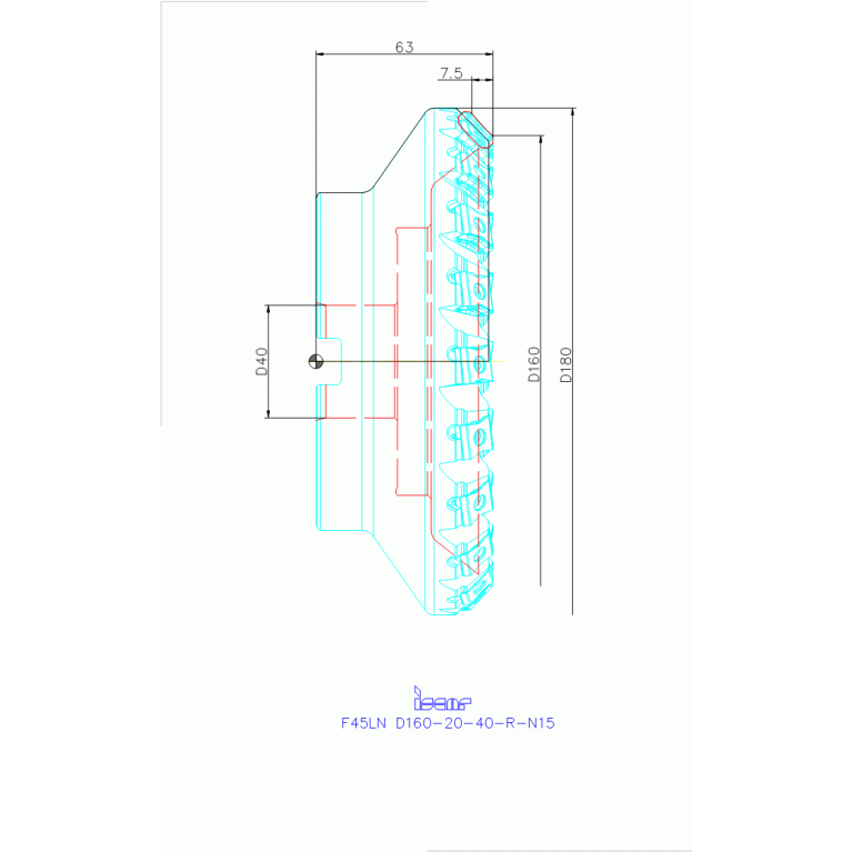 F45LN D160-20-40-R-N15
