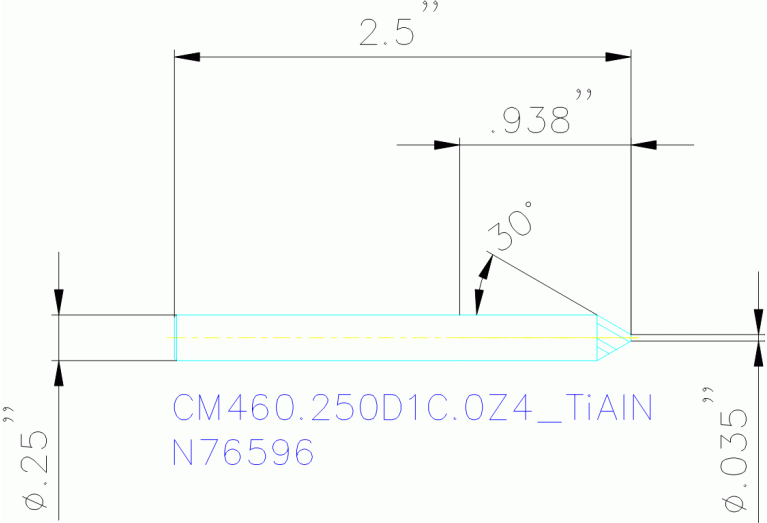 CM460.250D1C.0Z4 TIALN