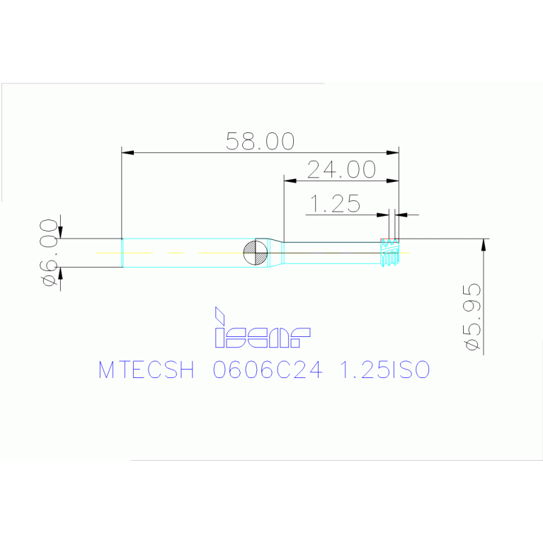 MTECSH 0606C24 1.25ISO IC903