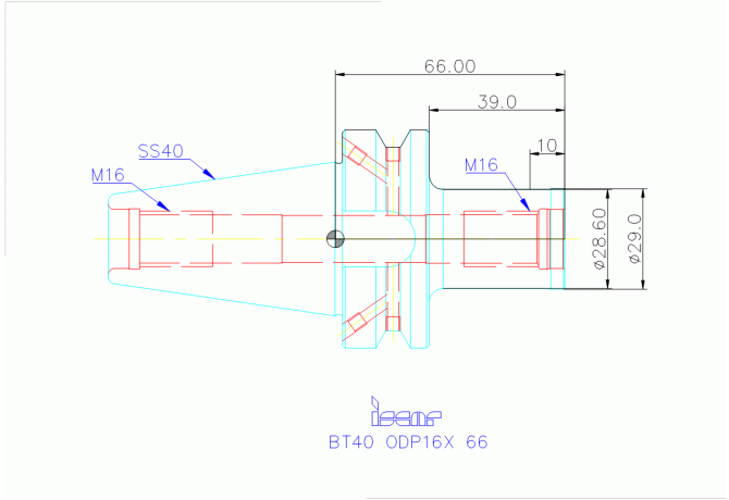 BT40 ODP16X 66