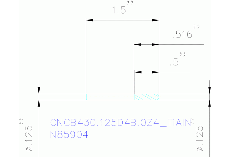CNCB430.125D4B.0Z4 TIALN