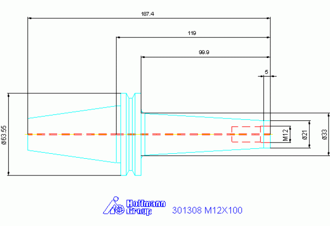 301308 M12X100