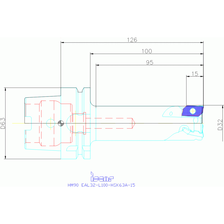 HM90 EAL32-L100-HSK63A-15