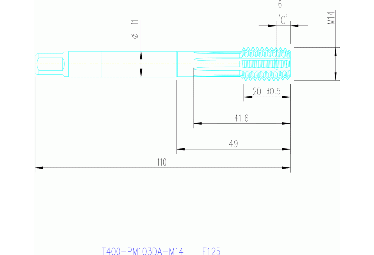 T400-PM103DA-M14 F125