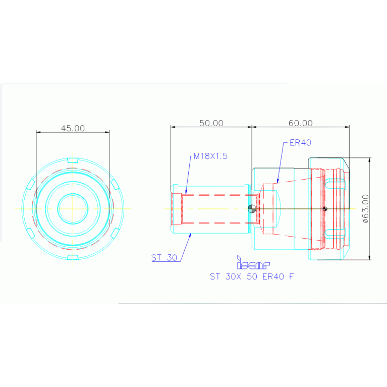 ST 30X 50 ER40 F