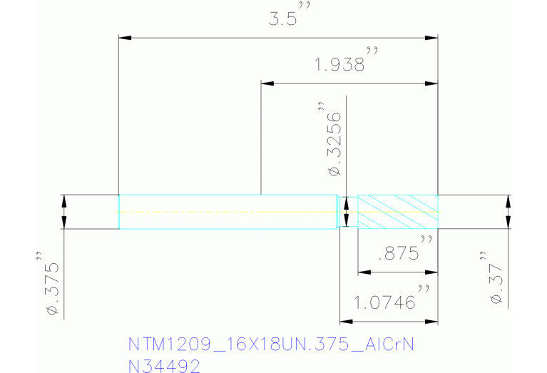 NTM1209/16X18UN.375 ALCRN