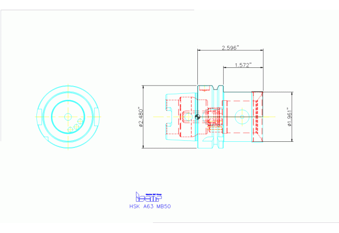 HSK A63 MB50